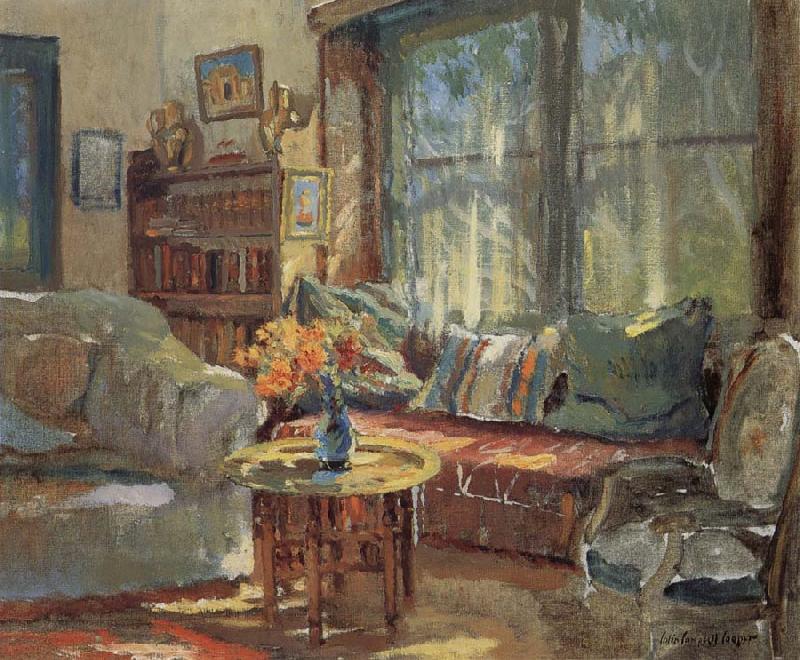 Colin Campbell Cooper Cottage Interior Germany oil painting art